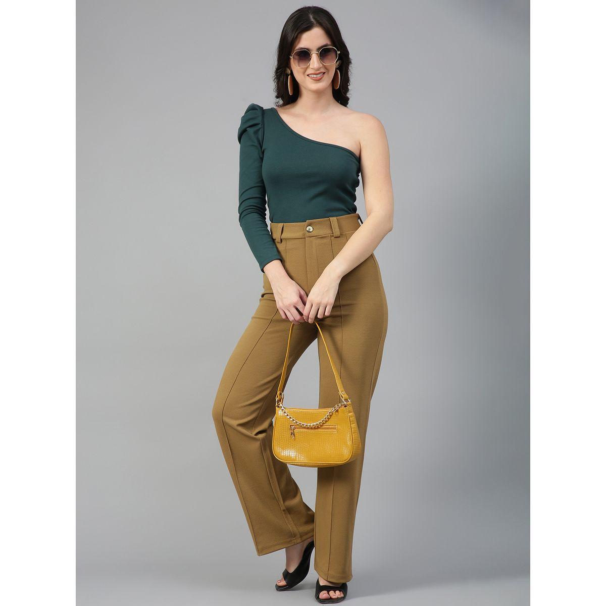 Kotty X Styli  Pintuck Detail Mid Rise Straight Leg Trousers-women-clothing-bottoms-trousers-image-5