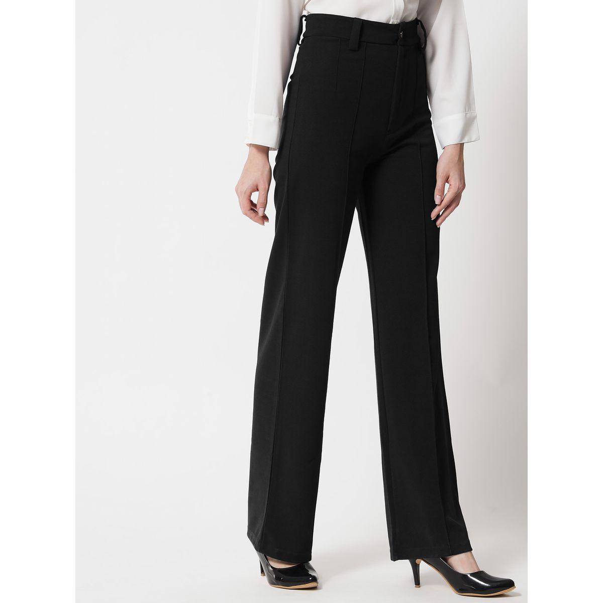 بنطال بقصة ارجل مستقيمة وتفاصيل محزوزة-women-clothing-bottoms-trousers-image-7
