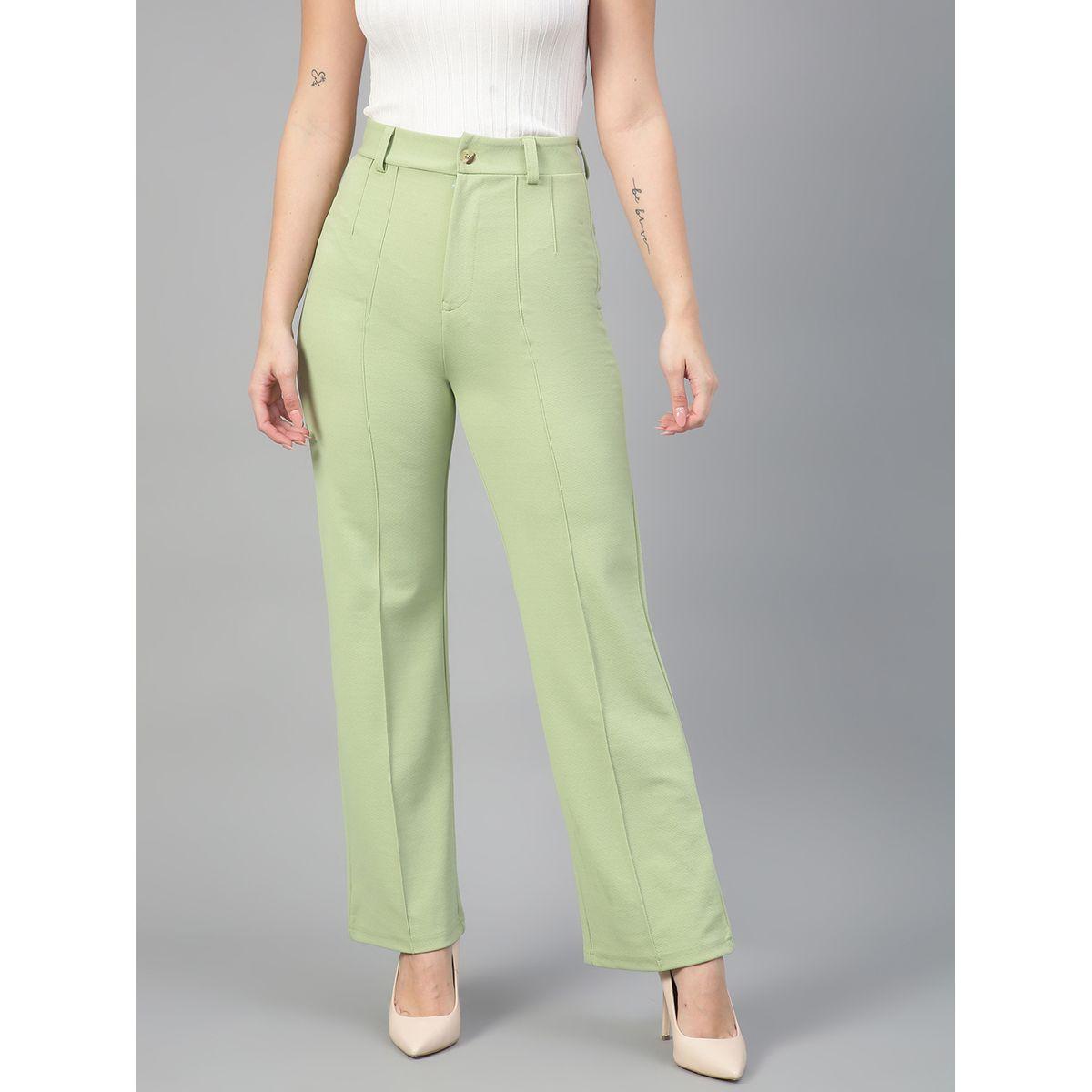 Kotty X Styli  Pintuck Detail Mid Rise Straight Leg Trousers-women-clothing-bottoms-trousers-image-1