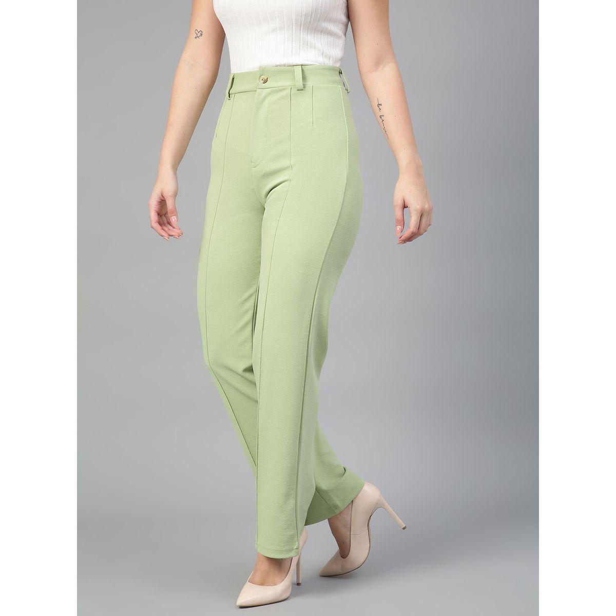 Kotty X Styli  Pintuck Detail Mid Rise Straight Leg Trousers-women-clothing-bottoms-trousers-image-2
