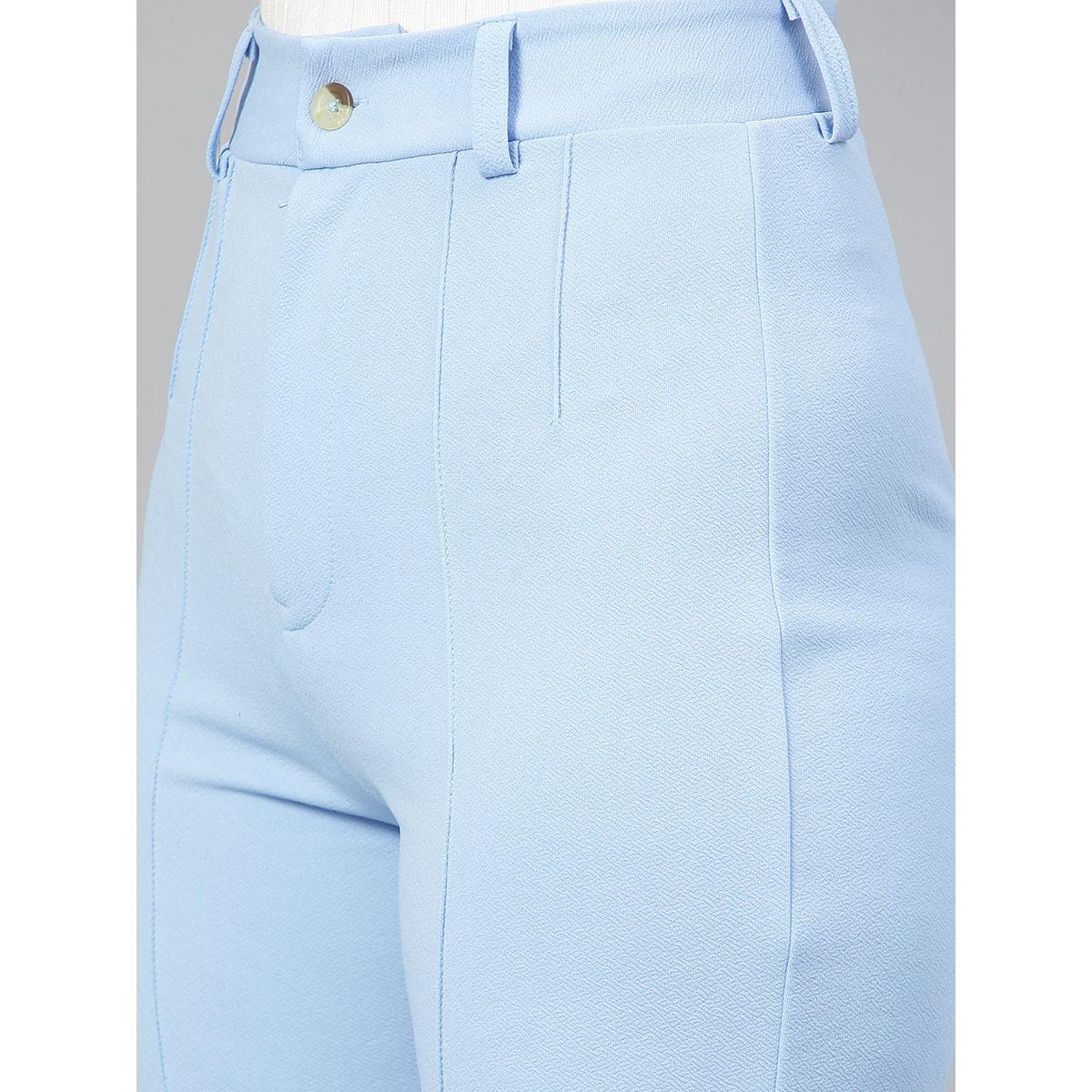 بنطال بقصة ارجل مستقيمة وتفاصيل محزوزة كوتي × ستايلي-women-clothing-bottoms-trousers-image-4