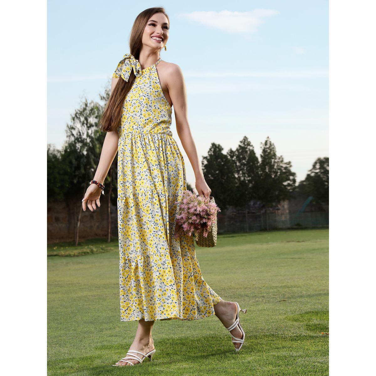 Sera X Styli  Floral Print Halter Neck Tiered Maxi Dress-women-clothing-dresses-image-6