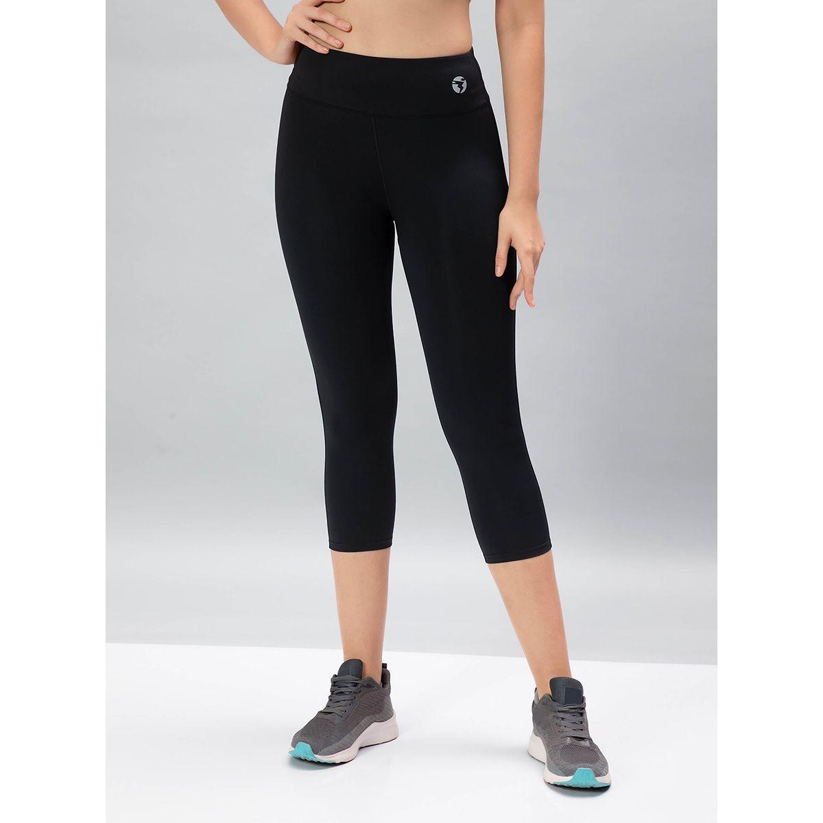 Technosport Logo Detail 3/4 Length Tights-women-clothing-sportswearandactivewear-bottoms-image-1