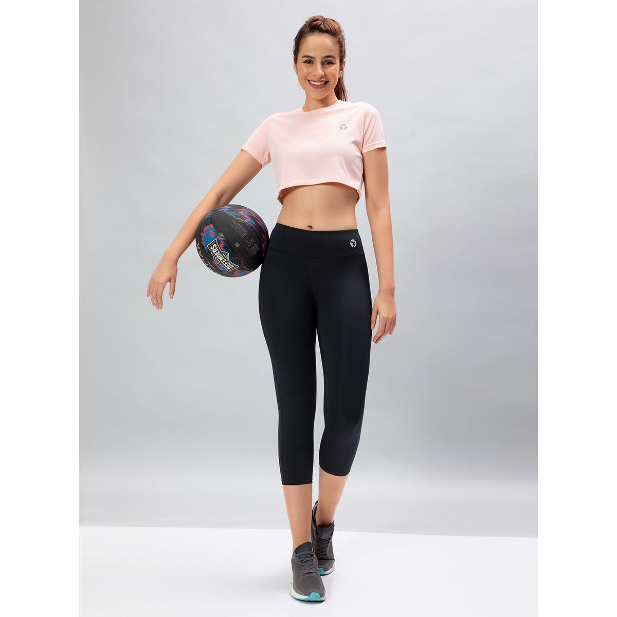 Technosport Logo Detail 3/4 Length Tights-women-clothing-sportswearandactivewear-bottoms-image-7