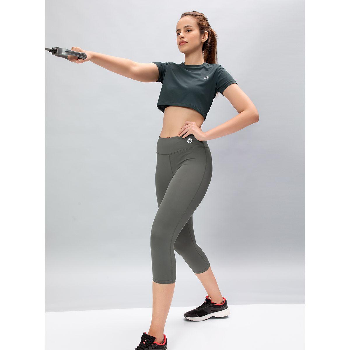 Technosport Logo Detail 3/4 Length Tights-women-clothing-sportswearandactivewear-bottoms-image-6
