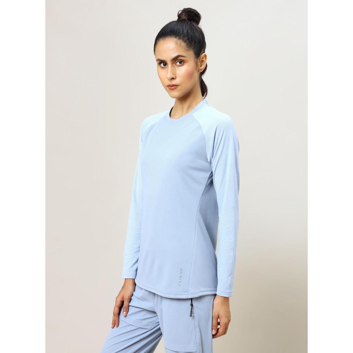 Technosport Colorblock T-Shirt with Raglan Sleeves-women-clothing-sportswearandactivewear-tshirtsandvests-image-5