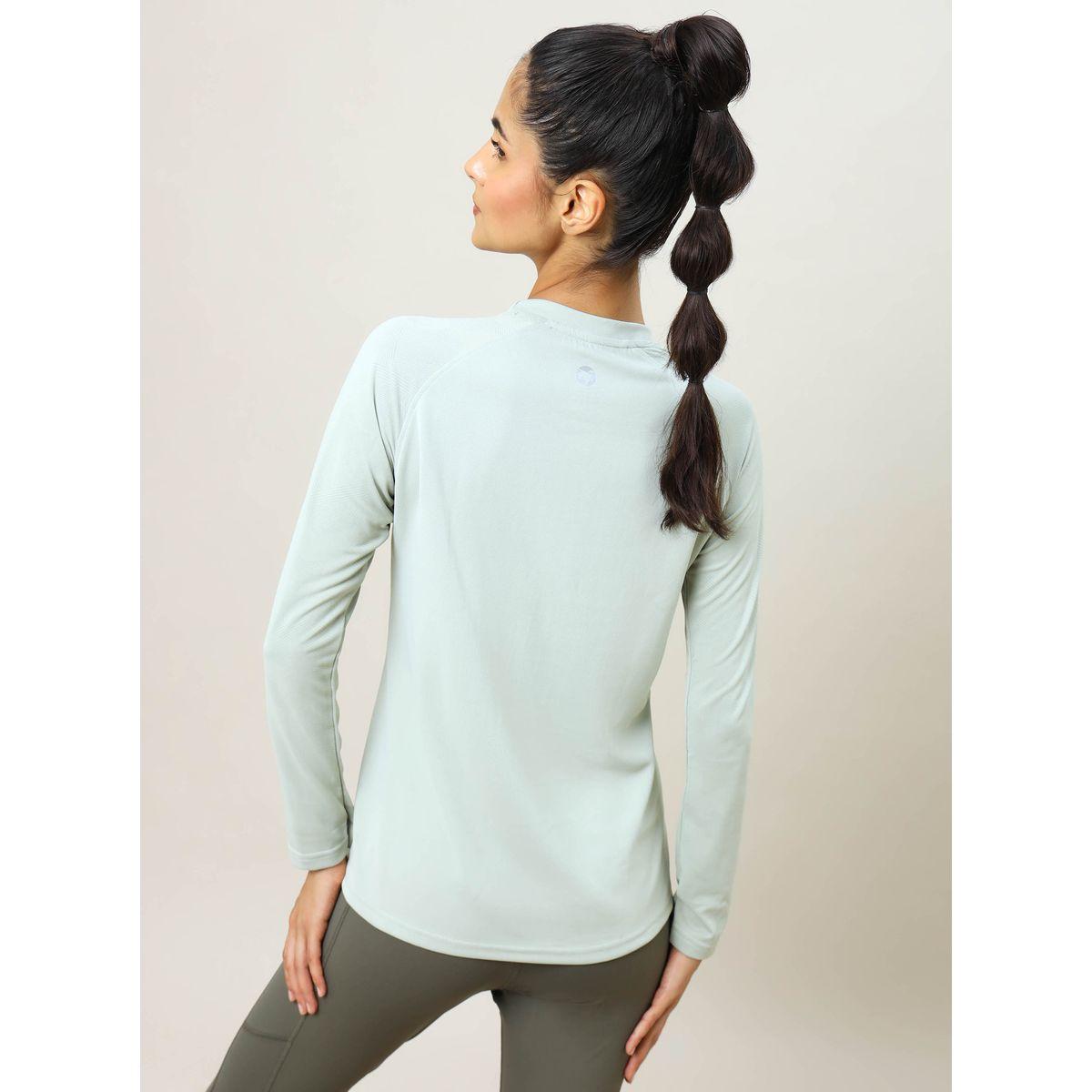 Technosport Solid T-Shirt with Long Sleeves-women-clothing-sportswearandactivewear-tshirtsandvests-image-4