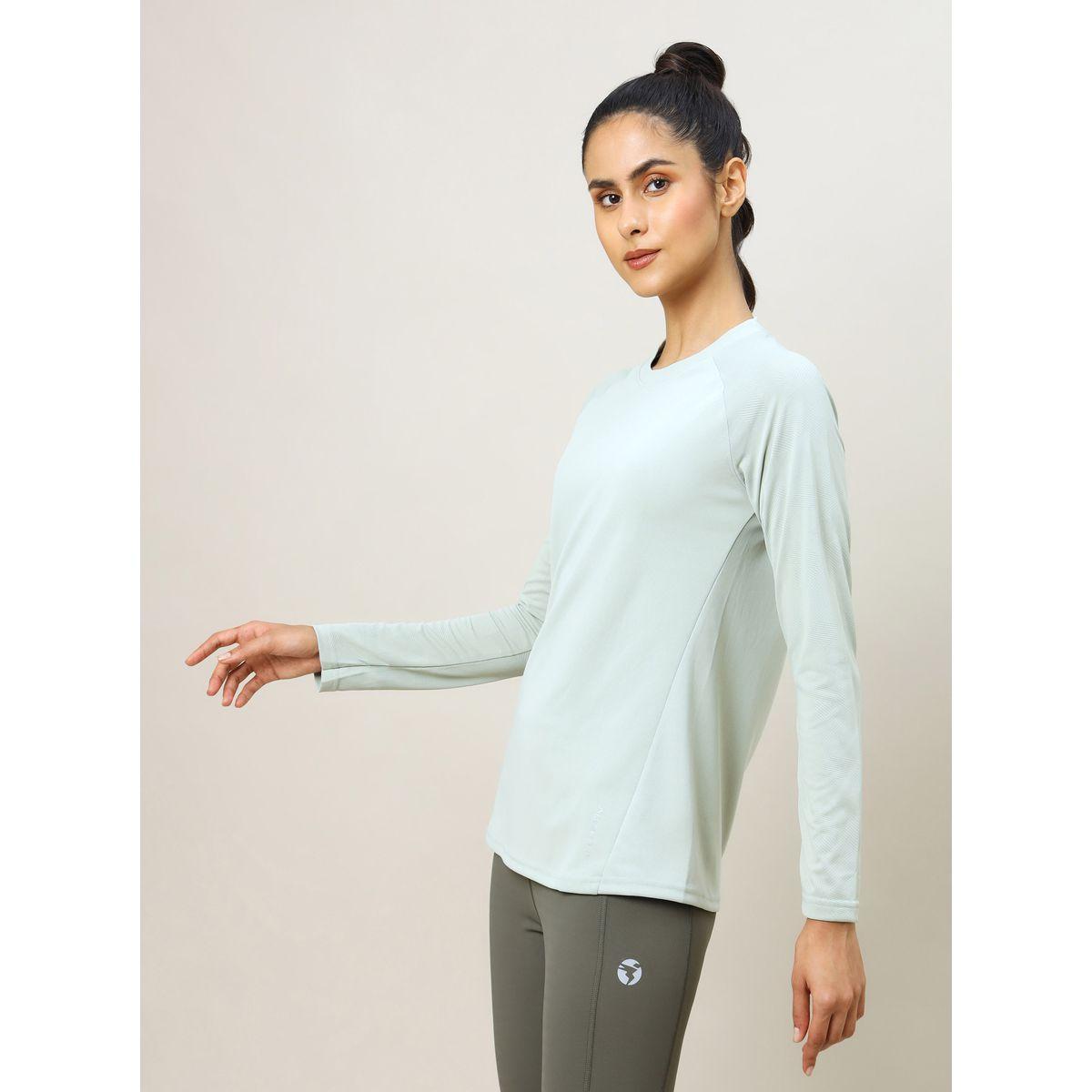 Technosport Solid T-Shirt with Long Sleeves-women-clothing-sportswearandactivewear-tshirtsandvests-image-5
