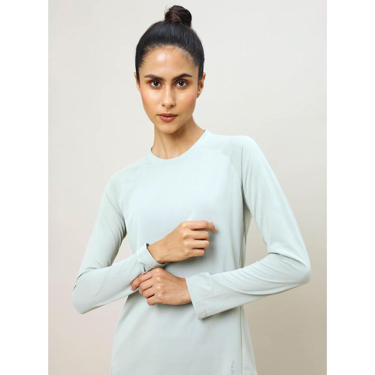 Technosport Solid T-Shirt with Long Sleeves-women-clothing-sportswearandactivewear-tshirtsandvests-image-6