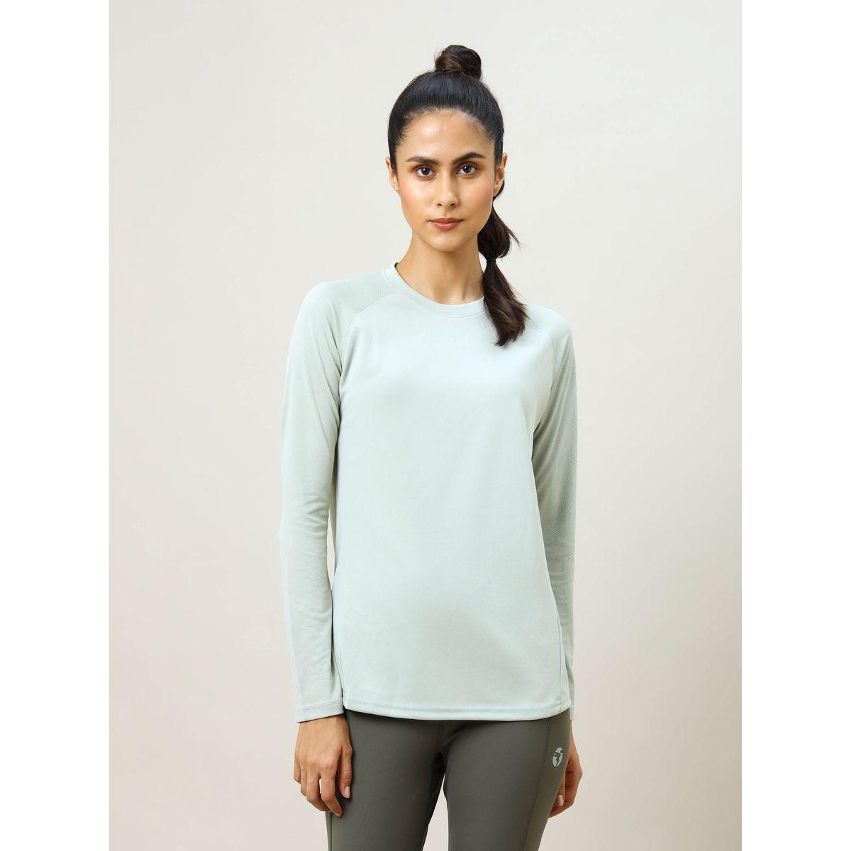Technosport Solid T-Shirt with Long Sleeves-women-clothing-sportswearandactivewear-tshirtsandvests-image-7