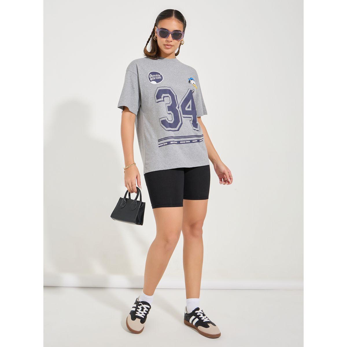 تيشيرت فضفاض مطبع بطبعة جرافيك-women-clothing-tshirts-image-4