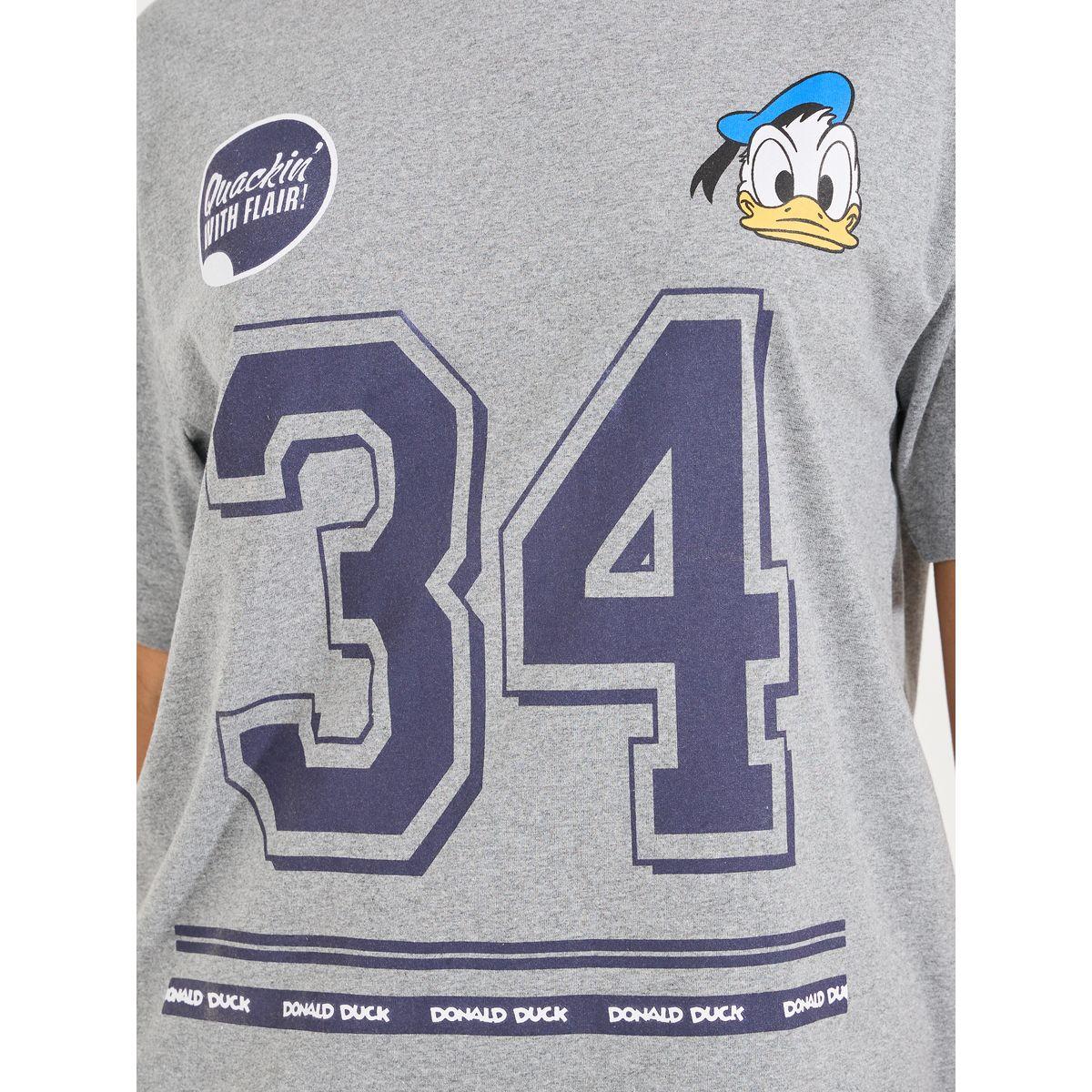 Styli Oversized Donald Duck Graphic Print T-Shirt-women-clothing-tshirts-image-5
