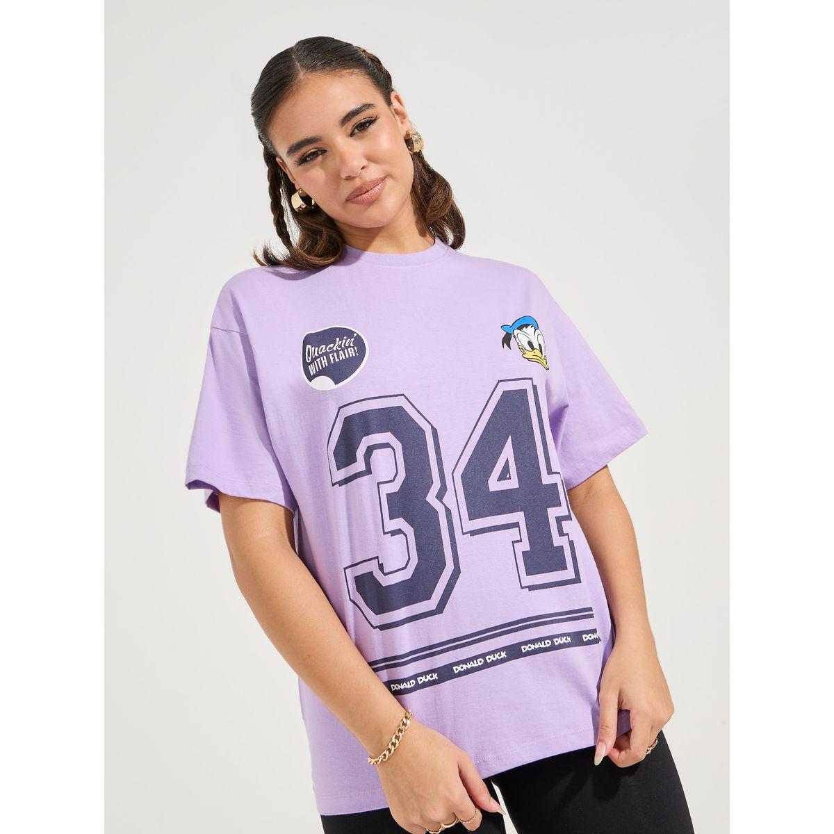 تيشيرت فضفاض مطبع بطبعة جرافيك-women-clothing-tshirts-image-3