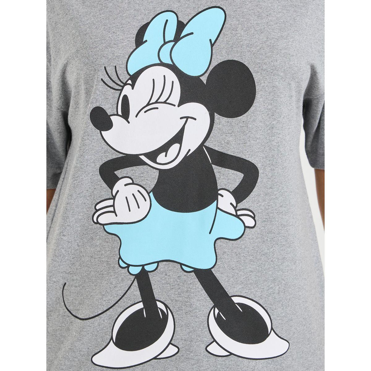 تيشيرت فضفاض مطبع بطبعة ميني ماوس-women-clothing-tshirts-image-3