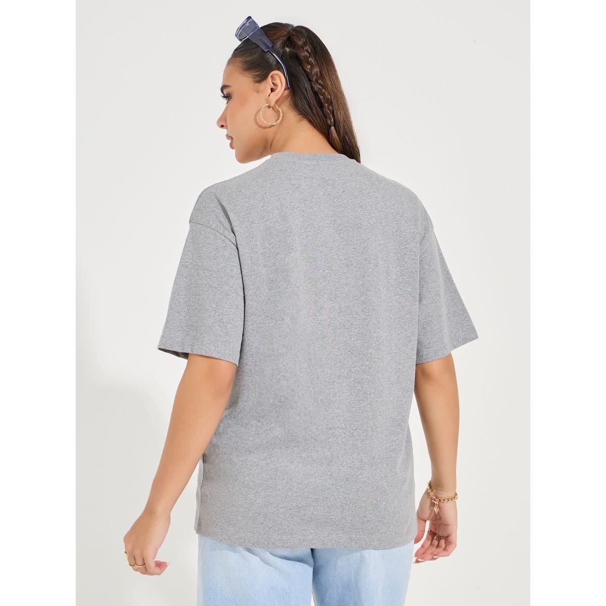 Styli Oversized Minnie Mouse Graphic Print T-Shirt-women-clothing-tshirts-image-4