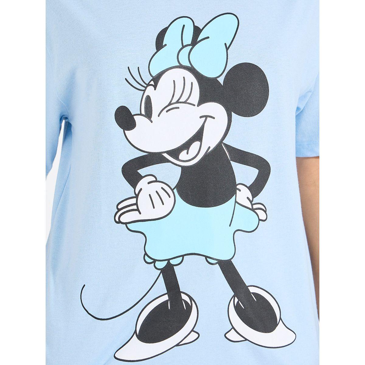 Styli Oversized Minnie Mouse Graphic Print T-Shirt-women-clothing-tshirts-image-3