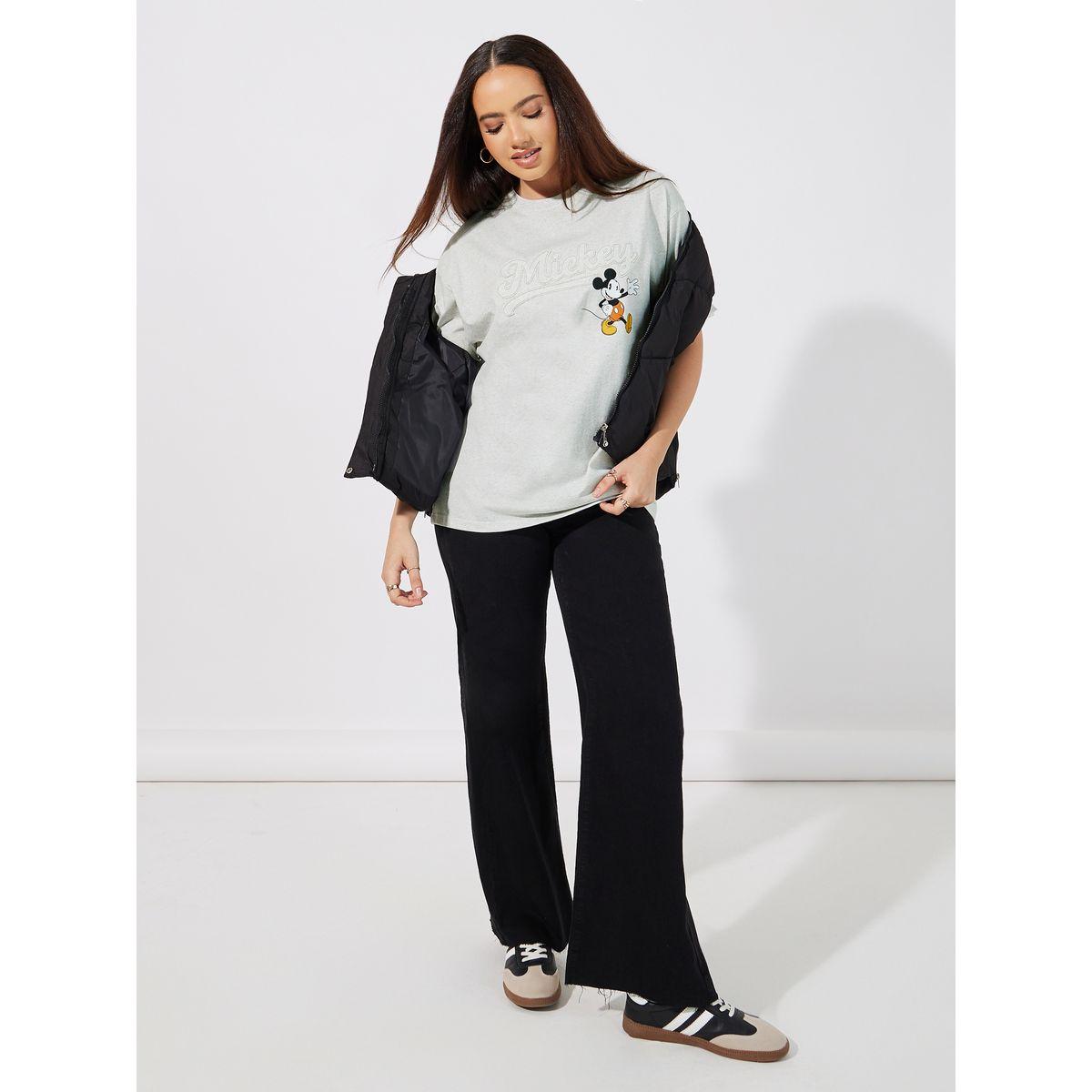 Styli Mickey Mouse Graphic Print Oversized T-Shirt-women-clothing-tshirts-image-2