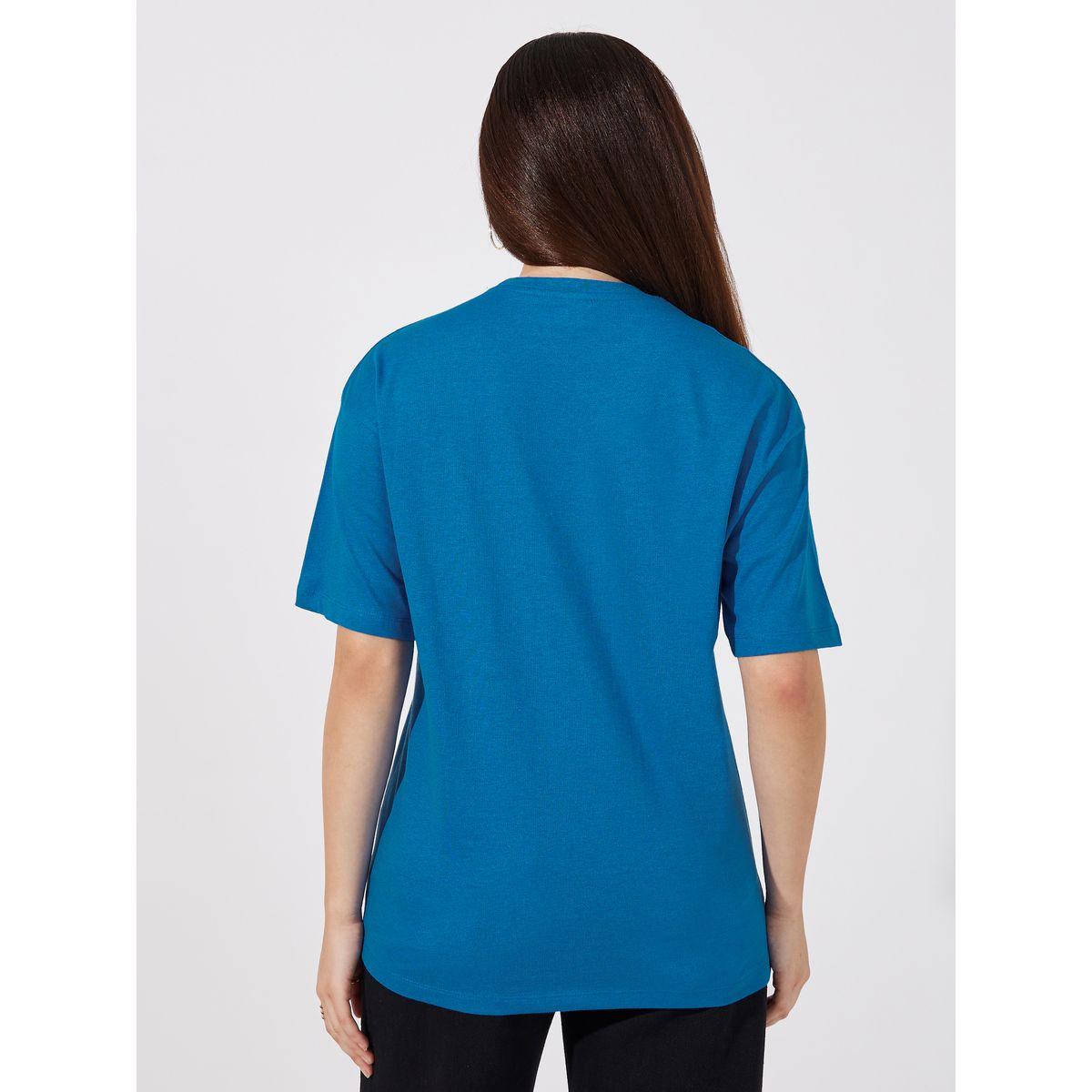 تيشيرت فضفاض مطبع بطبعة جرافيك-women-clothing-tshirts-image-4