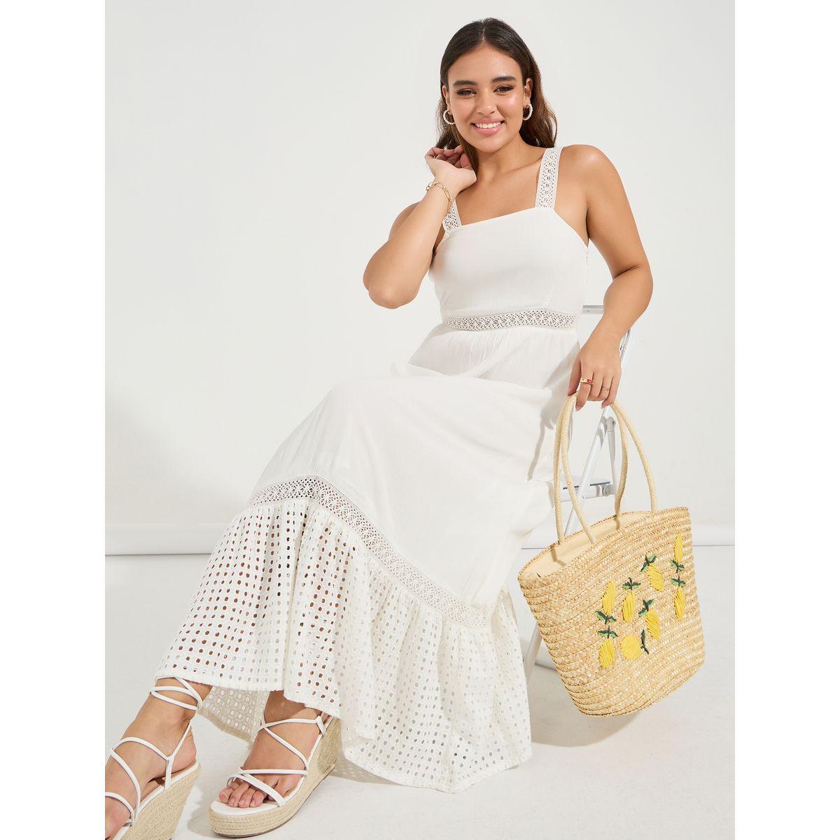 Styli Limited Schiffli Lace Insert Sleeveless A-Line Maxi Dress-women-clothing-dresses-image-1