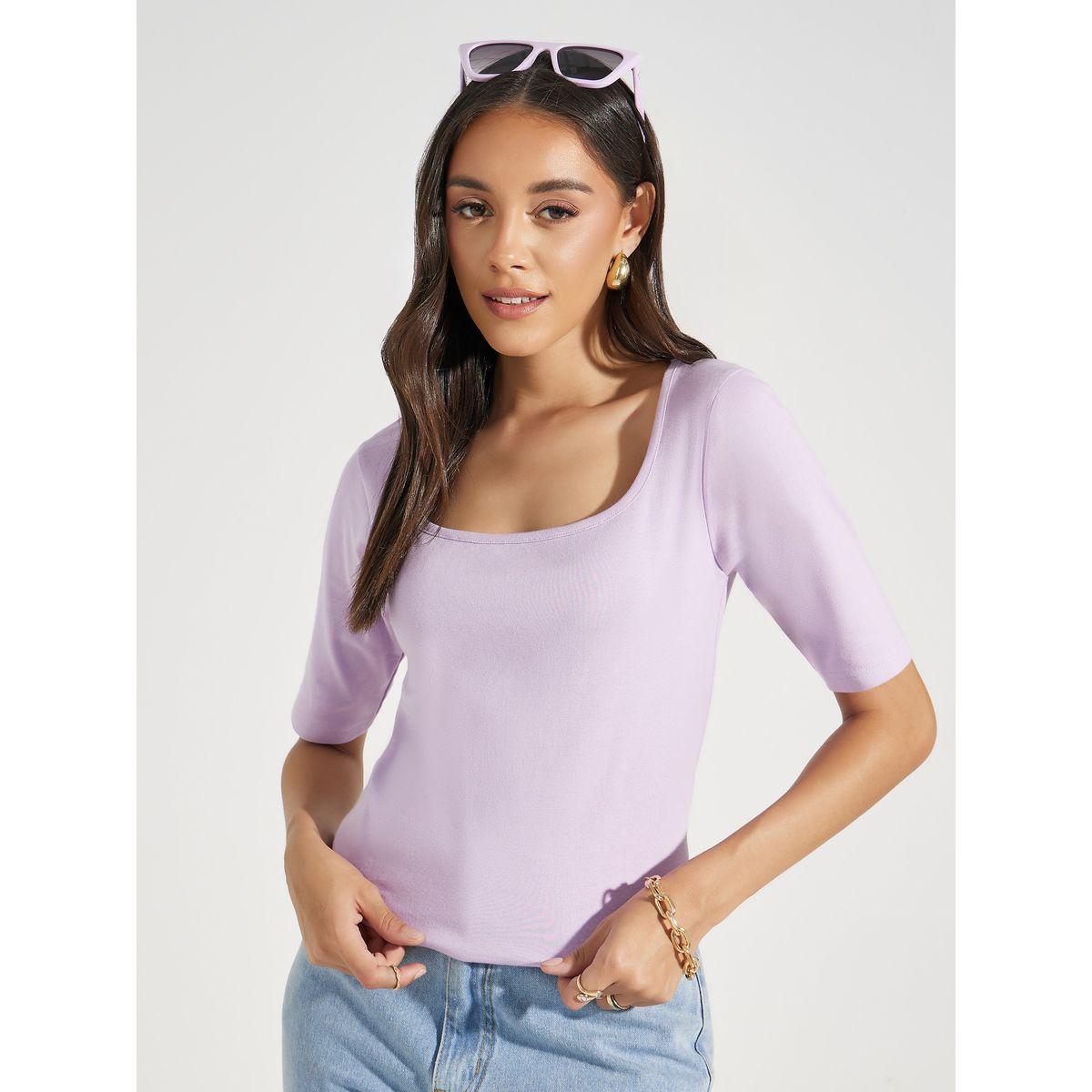 Styli Cotton Square Neck Knit Top-women-clothing-shirtsandblouses-blouses-image-1