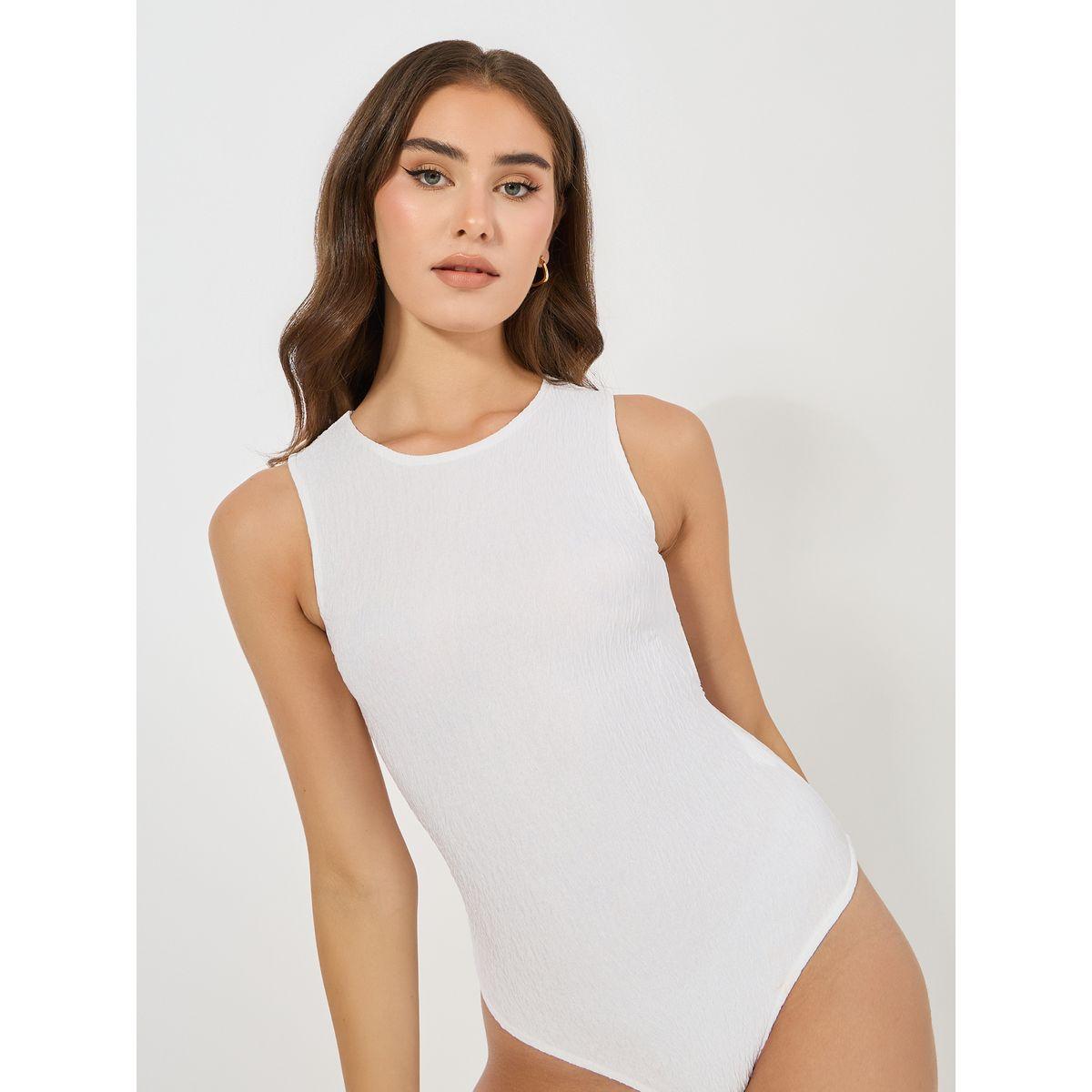 Styli Elevate Solid Sleeveless Round Neck Bodysuit-women-clothing-tshirts-image-1