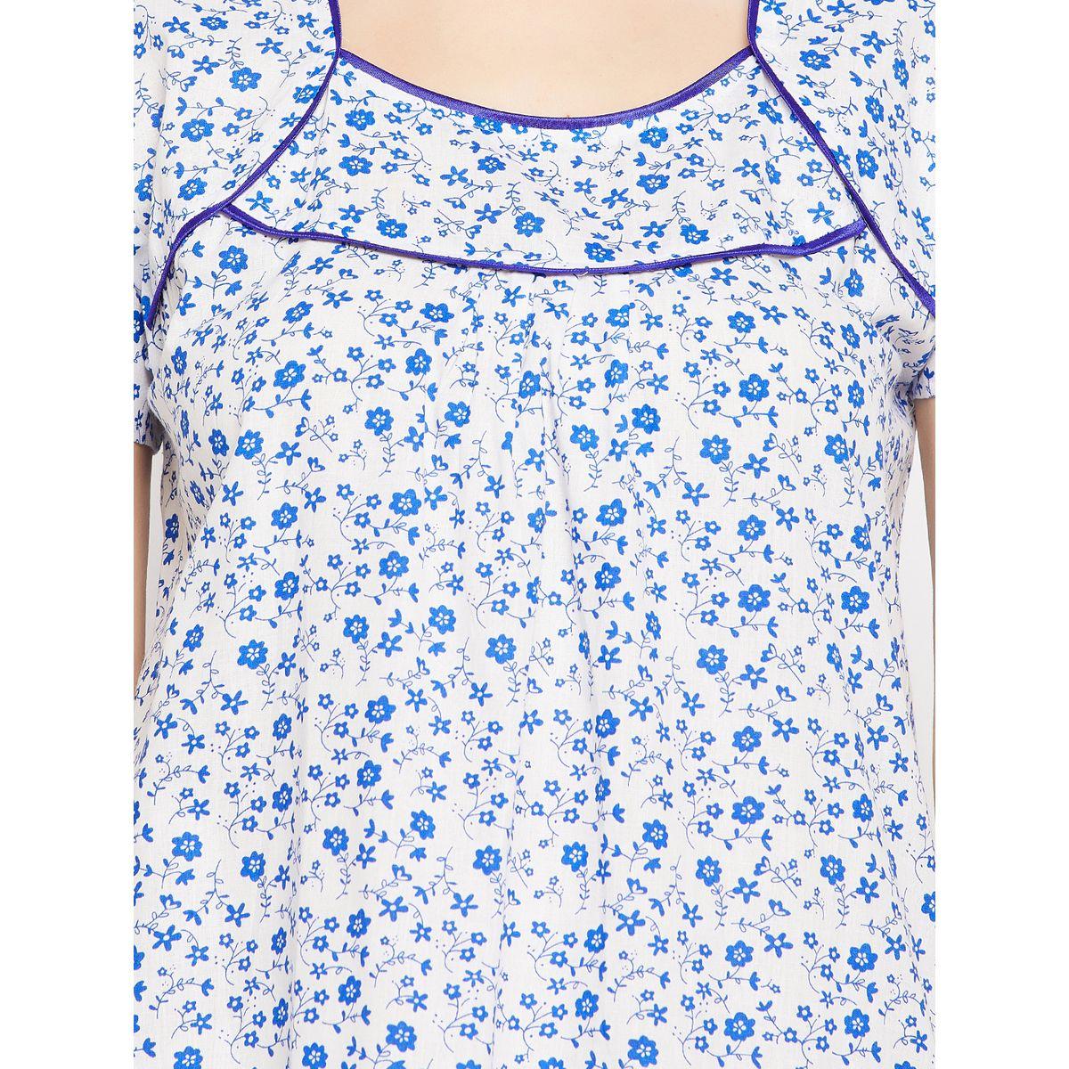 قميص نوم طويل بطبعة زهور صغيرة كلوفيا × ستايلي-women-clothing-nightwear-nighties-image-7