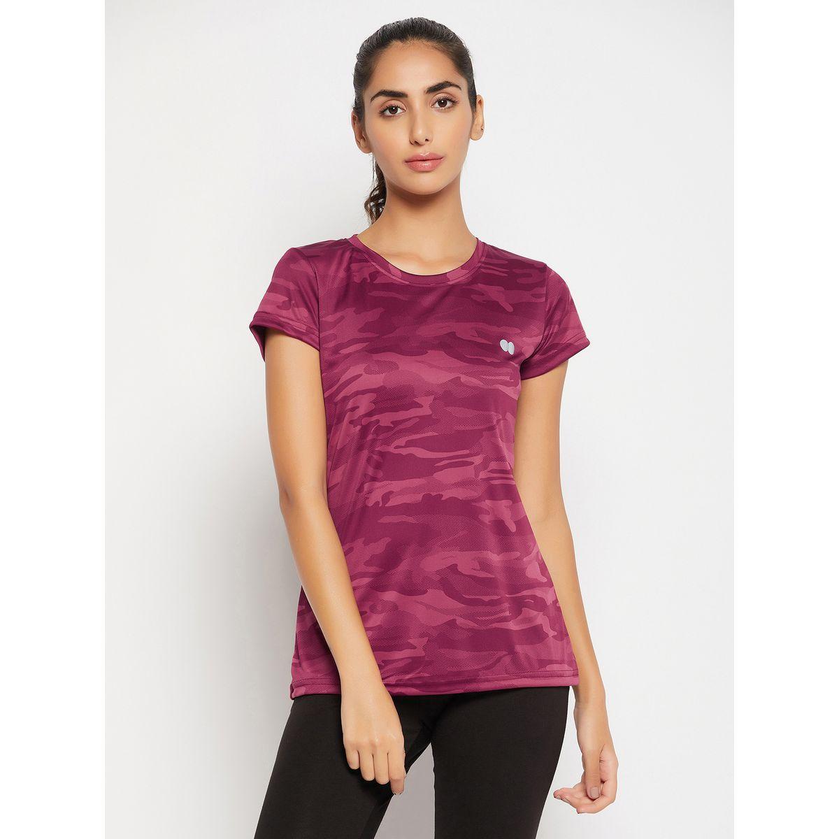 Clovia X Styli  Camo Print Active T-Shirt with Short Sleeves-women-clothing-sportswearandactivewear-tshirtsandvests-image-3
