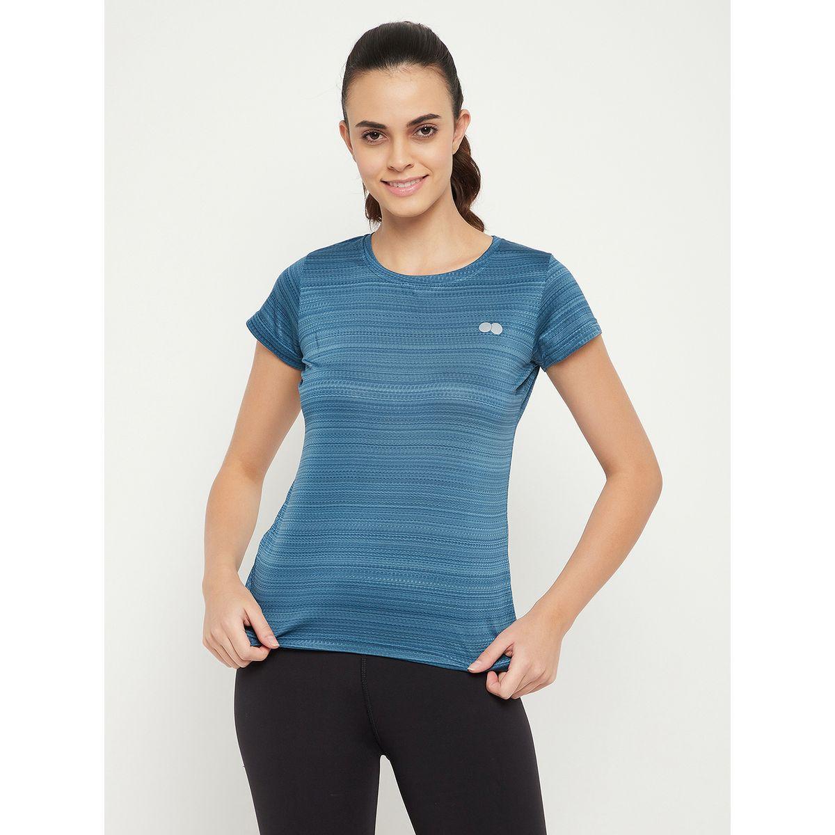 تيشيرت رياضي بقصة مريحة كلوفيا × ستايلي-women-clothing-sportswearandactivewear-tshirtsandvests-image-2