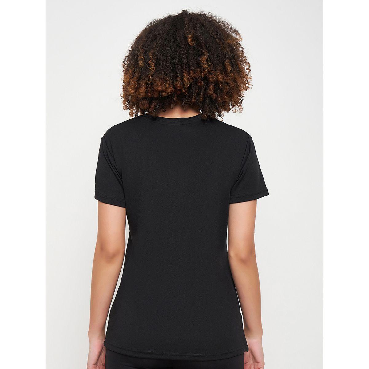 تيشيرت رياضي بطبعة جرافيك واكمام قصيرة كلوفيا × ستايلي-women-clothing-sportswearandactivewear-tshirtsandvests-image-6