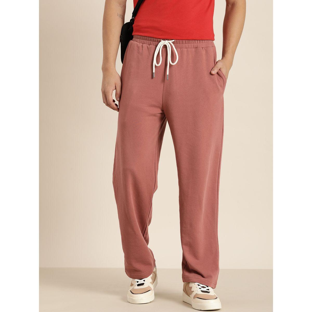 Dillinger Solid Relaxed Fit Joggers with Contrast Drawstring Closure-men-clothing-bottoms-joggers-image-1