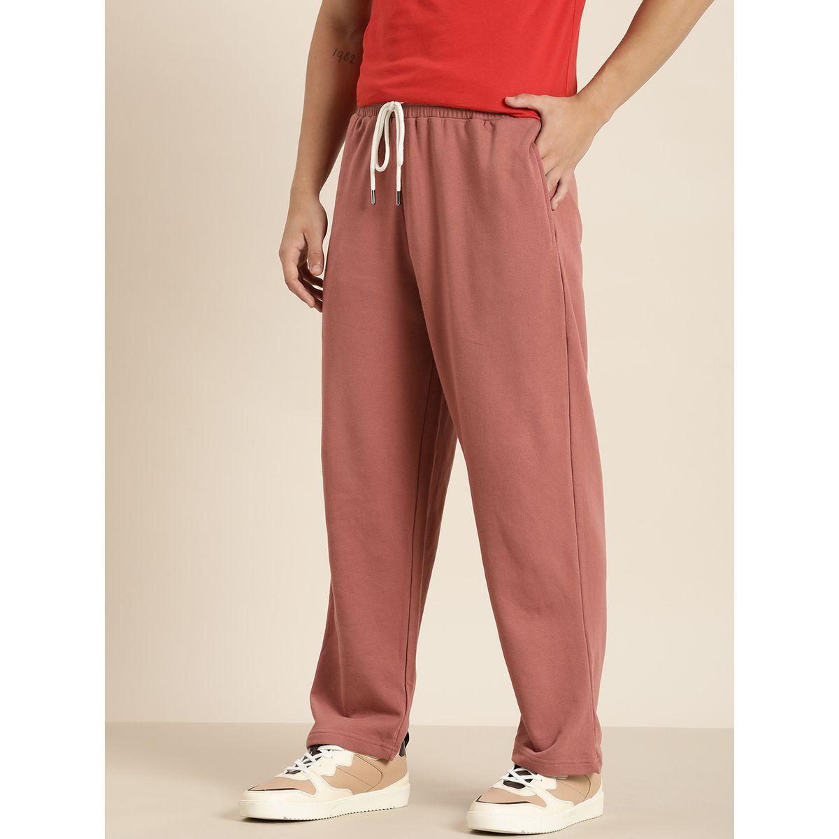 Dillinger Solid Relaxed Fit Joggers with Contrast Drawstring Closure-men-clothing-bottoms-joggers-image-2