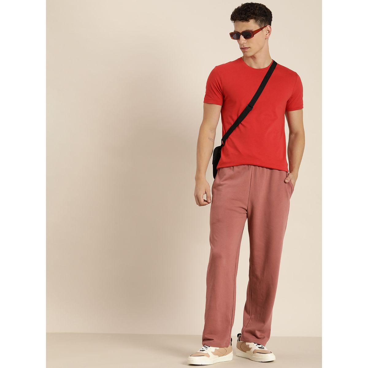 Dillinger Solid Relaxed Fit Joggers with Contrast Drawstring Closure-men-clothing-bottoms-joggers-image-4