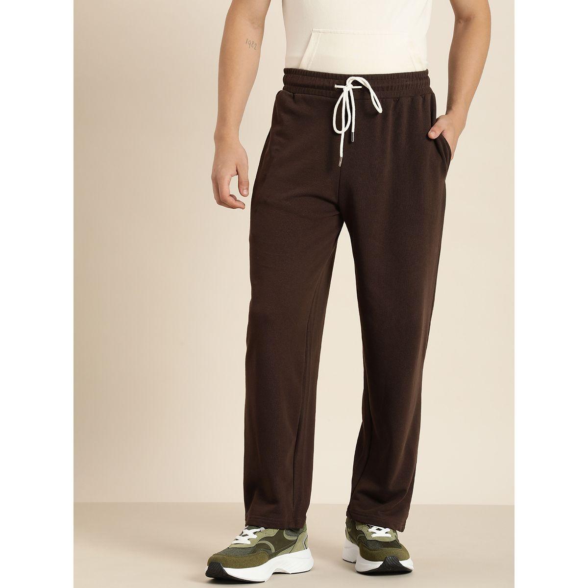Dillinger Solid Relaxed Fit Joggers with Contrast Drawstring Closure-men-clothing-bottoms-joggers-image-2