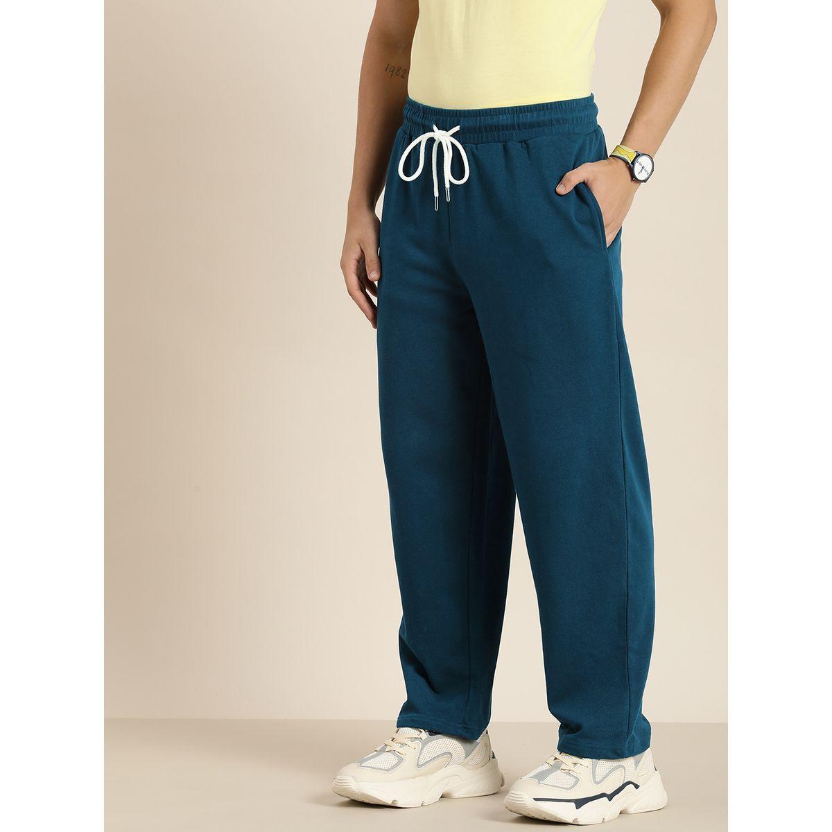 Dillinger Solid Relaxed Fit Joggers with Contrast Drawstring Closure-men-clothing-bottoms-joggers-image-2