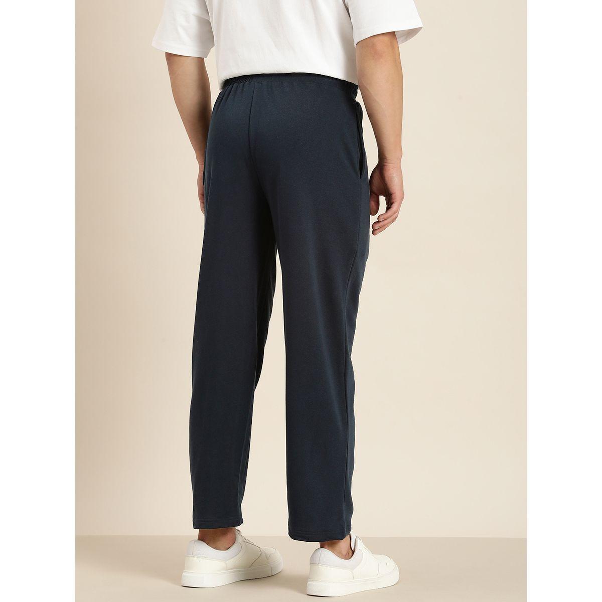 Dillinger Solid Relaxed Fit Joggers with Contrast Drawstring Closure-men-clothing-bottoms-joggers-image-3