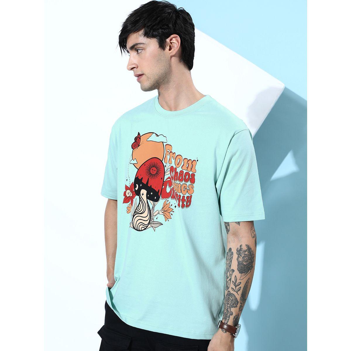 تيشيرت واسع مطبع بطبعة جرافيك ديلينجر × ستايلي-men-clothing-tshirtsandpolos-tshirts-image-1