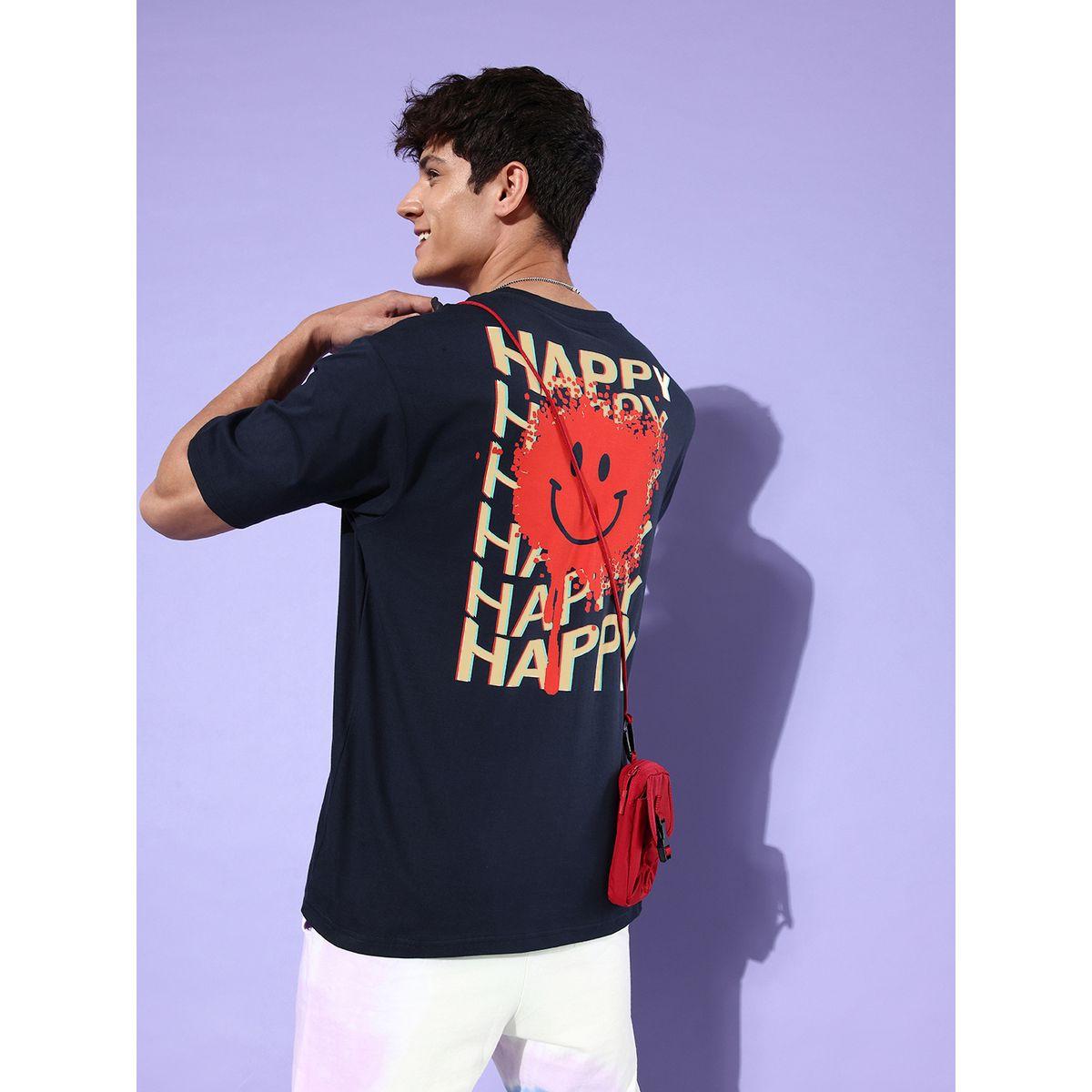 تيشيرت واسع بطبعة جرافيك واكتاف منخفضة-men-clothing-tshirtsandpolos-tshirts-image-1