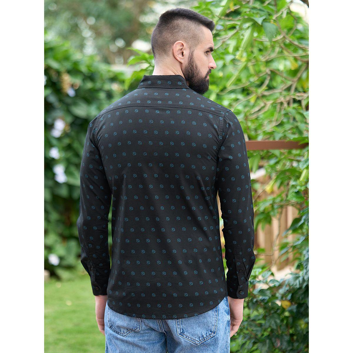 Dillinger X Styli  All Over Mushroom Print Shirt with Long Sleeves-men-clothing-shirts-image-3
