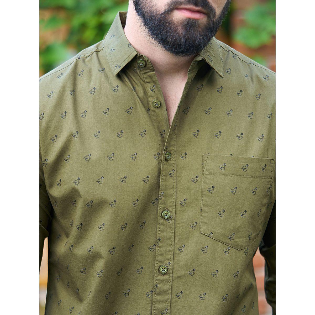 Dillinger All Over Print Shirt with Chest Pocket-men-clothing-shirts-image-2