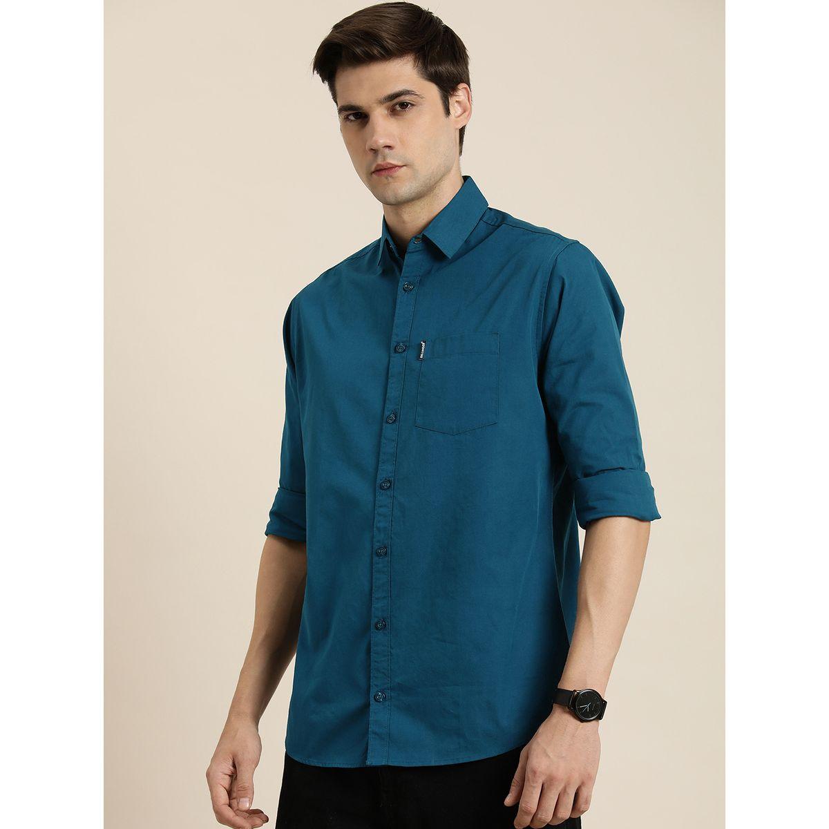 قميص سادة بجيب مع اكمام طويلة-men-clothing-shirts-image-1