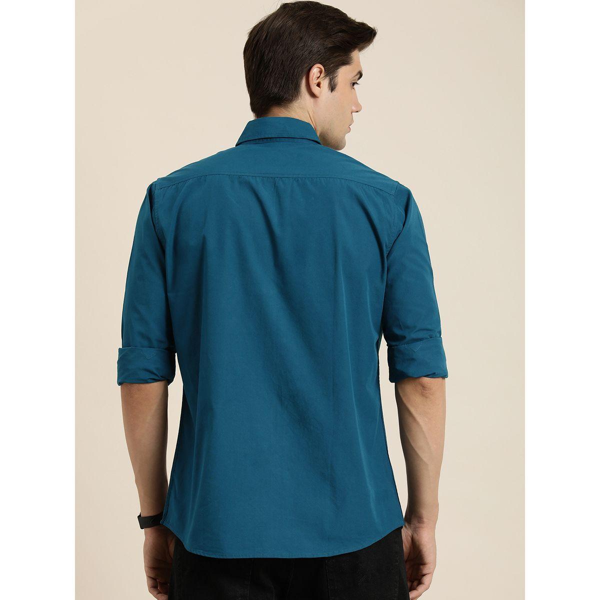 قميص سادة بجيب مع اكمام طويلة-men-clothing-shirts-image-2