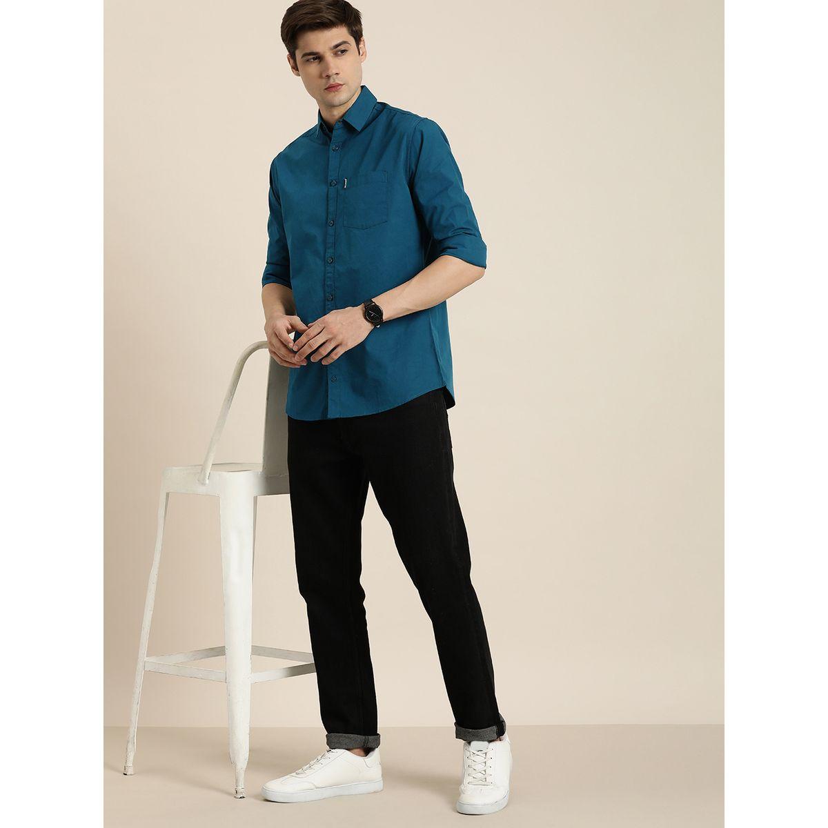 قميص سادة بجيب مع اكمام طويلة-men-clothing-shirts-image-3