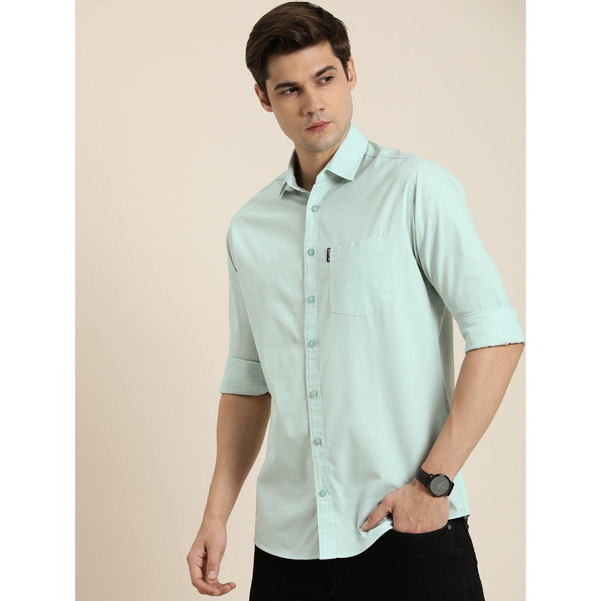 Dillinger Solid Chest Pocket Shirt with Long Sleeves-men-clothing-shirts-image-1