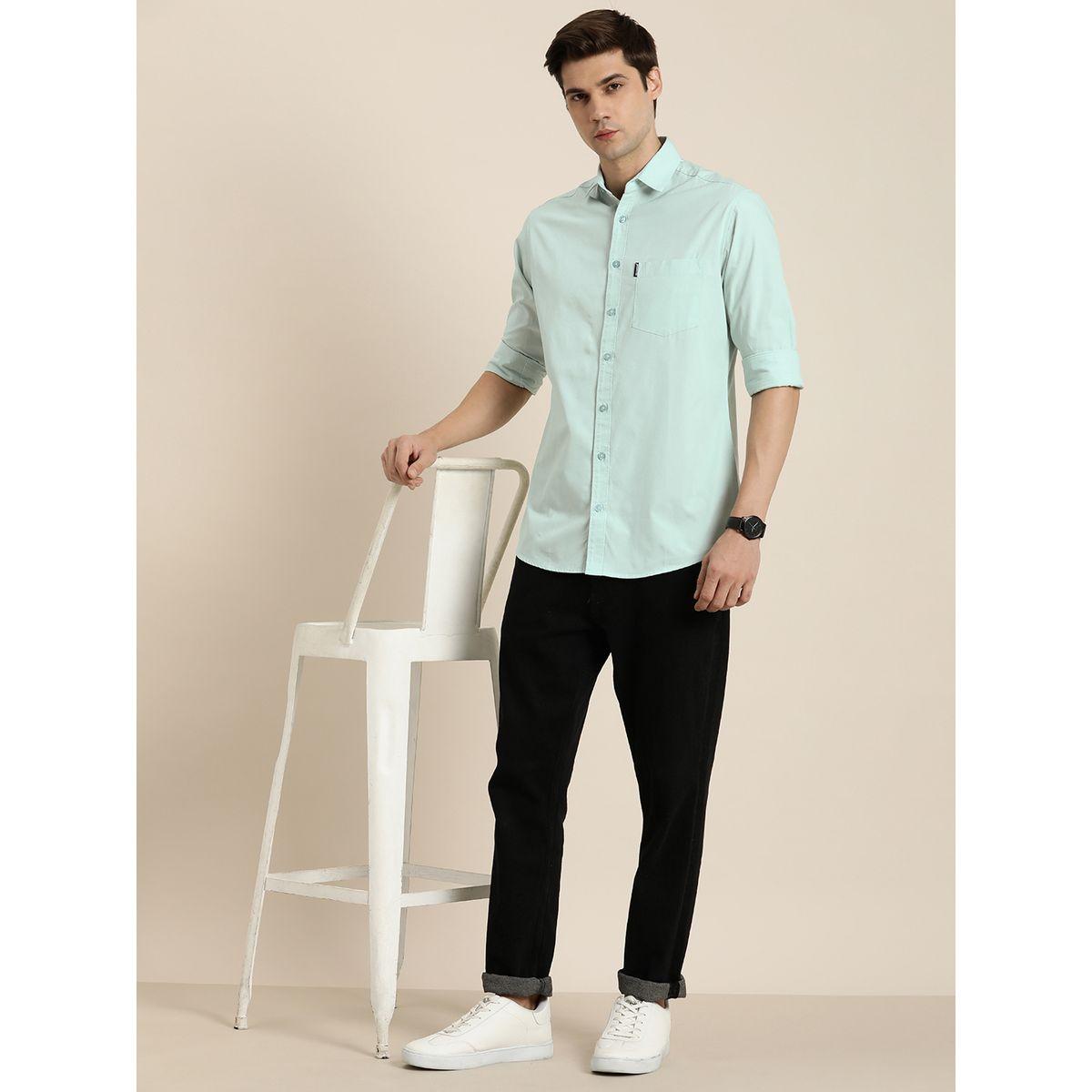 Dillinger Solid Chest Pocket Shirt with Long Sleeves-men-clothing-shirts-image-3