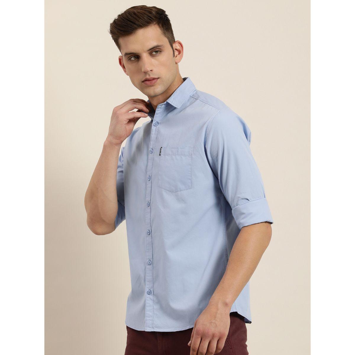 Dillinger Solid Chest Pocket Shirt with Long Sleeves-men-clothing-shirts-image-1