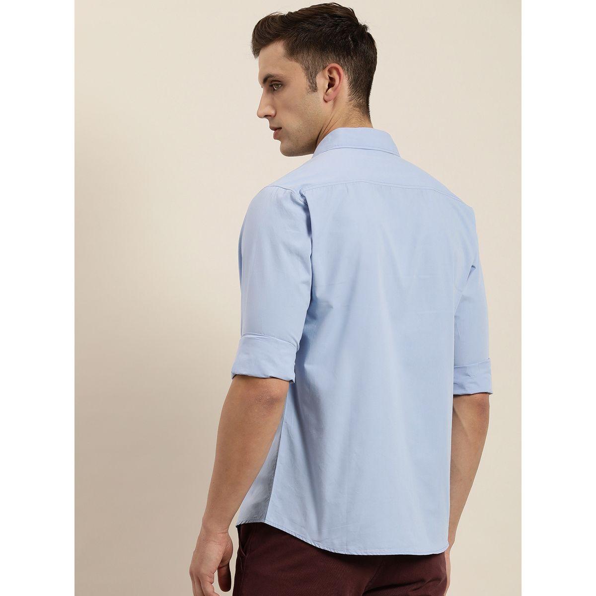 Dillinger Solid Chest Pocket Shirt with Long Sleeves-men-clothing-shirts-image-2