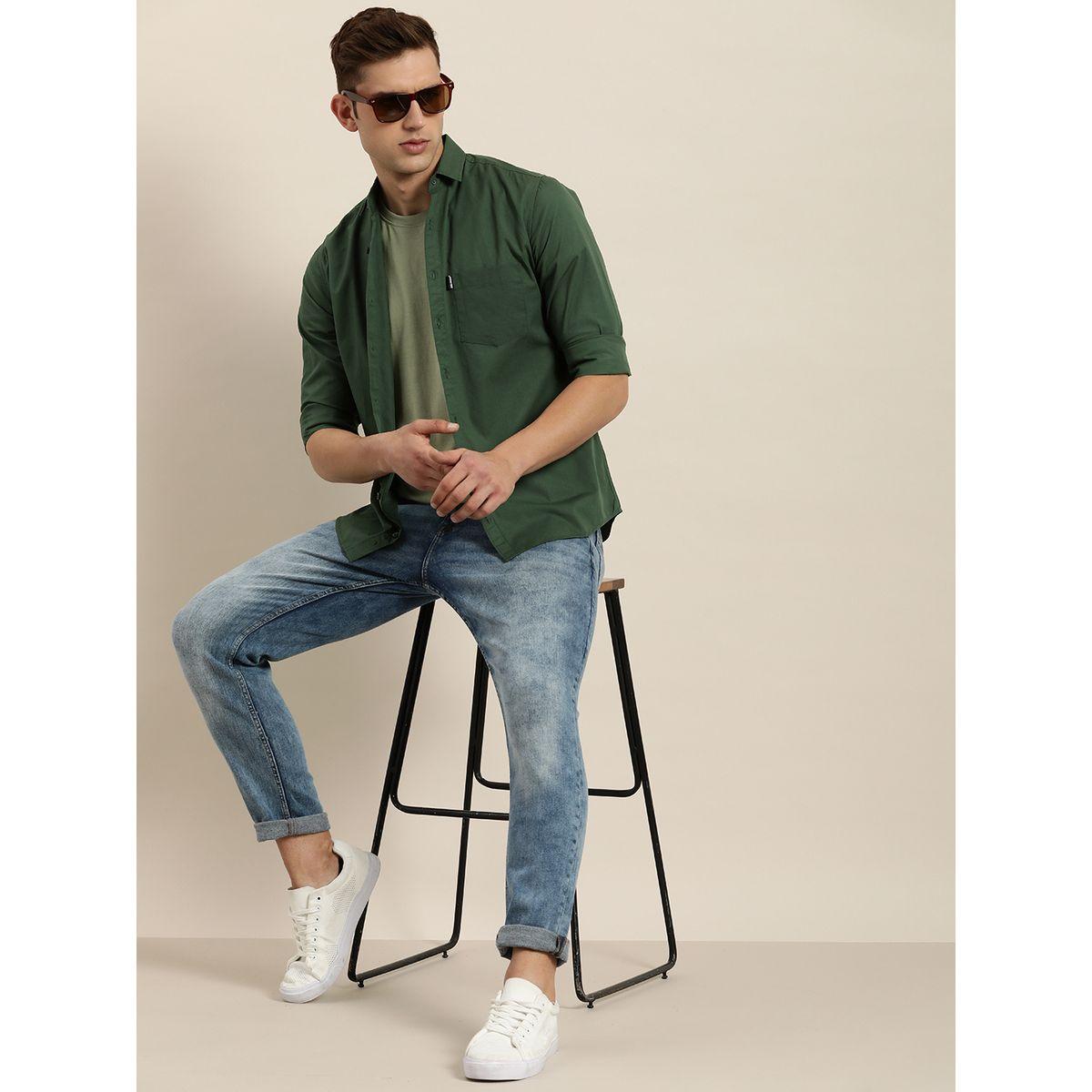 قميص سادة بجيب مع اكمام طويلة-men-clothing-shirts-image-3