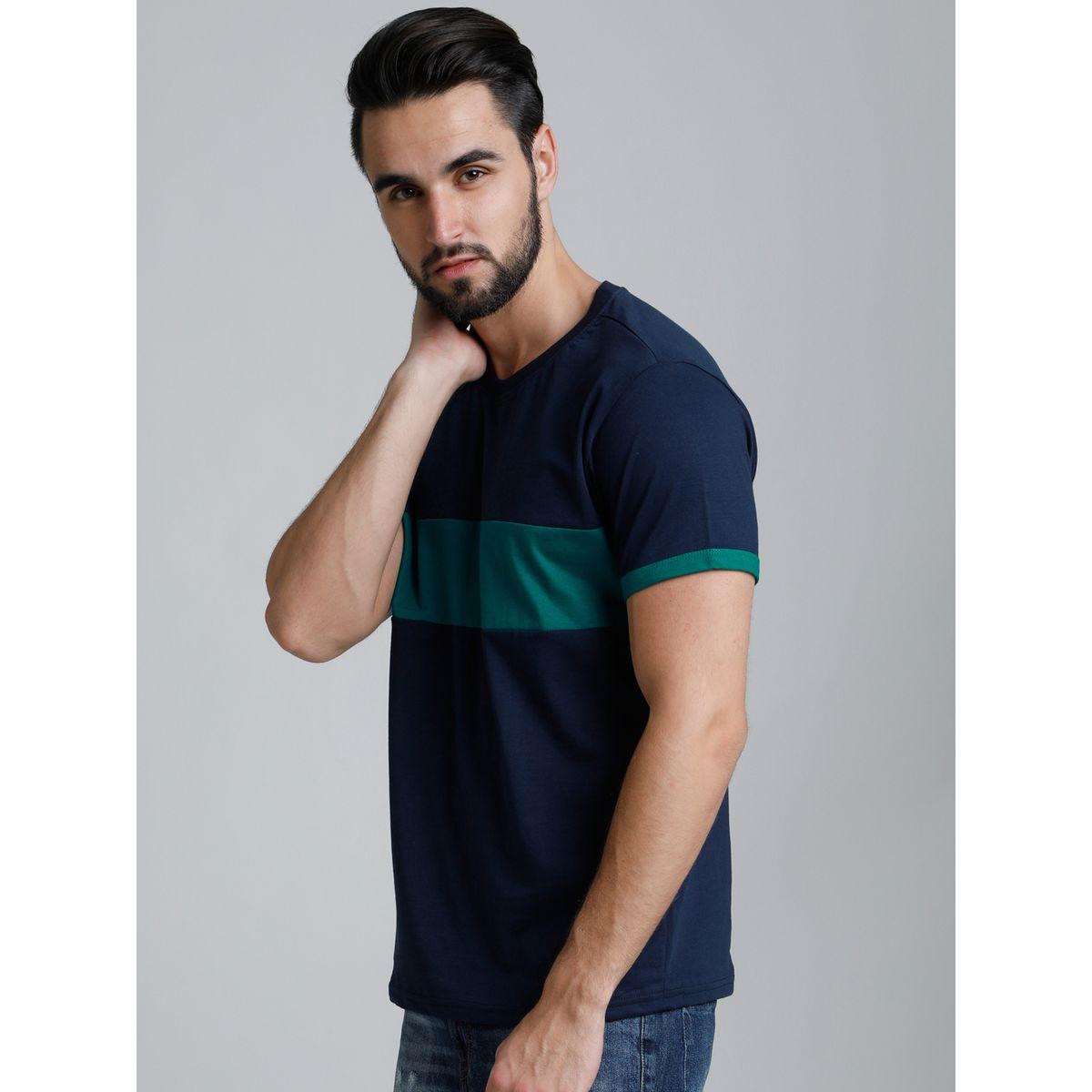 تيشيرت بنمط كتل الالوان واكمام قصيرة-men-clothing-tshirtsandpolos-tshirts-image-3