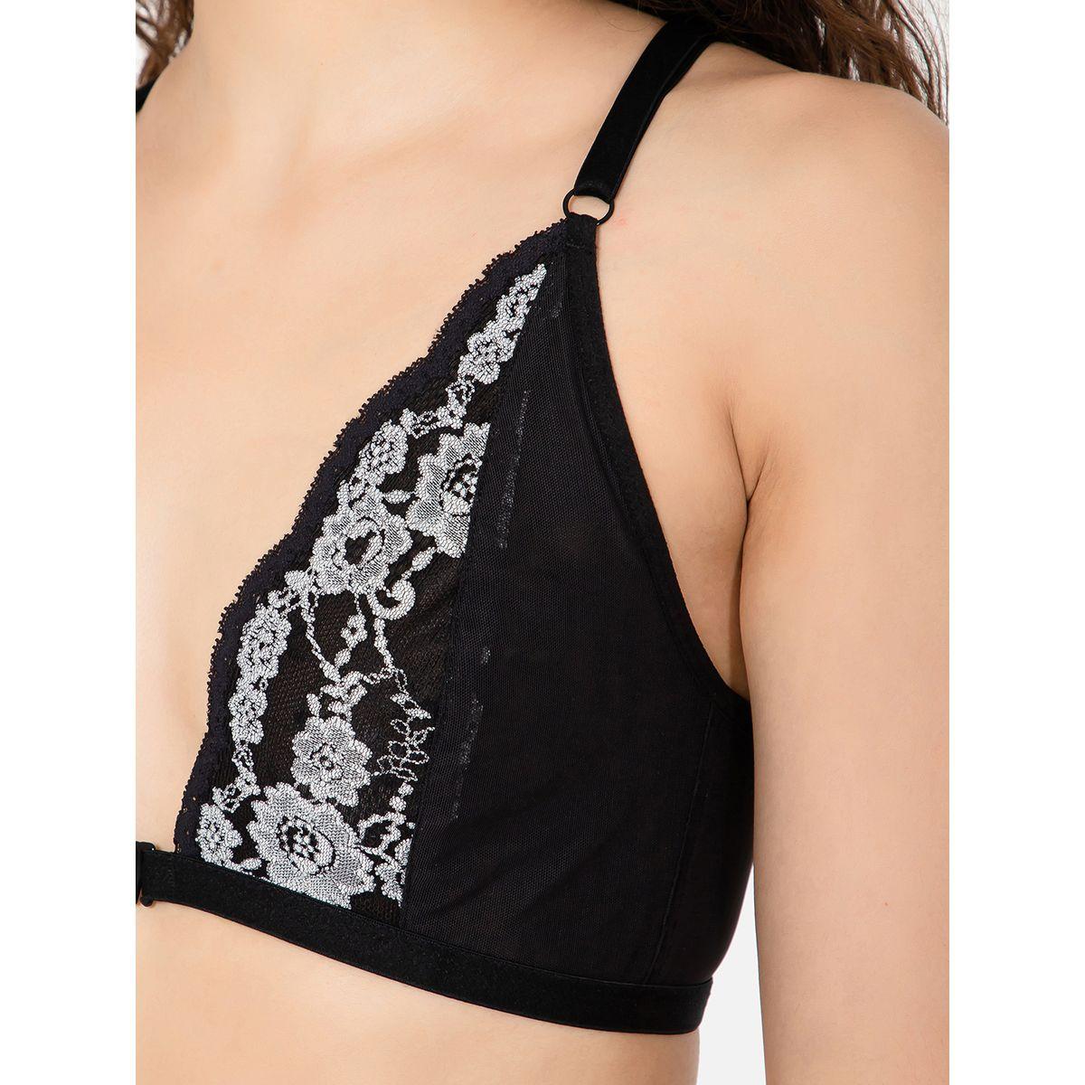 Clovia X Styli  Non Padded Non Wired Demi Cup Lace Bra & Low Waist Bikini Set-women-clothing-lingerie-lingeriesets-image-5