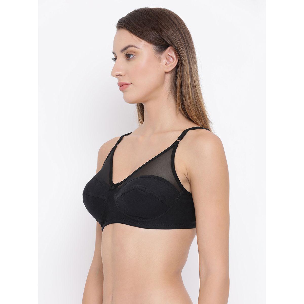 Clovia X Styli  Non Padded Non Wired Full Coverage Bra with Mesh Panel-women-clothing-lingerie-bras-image-2